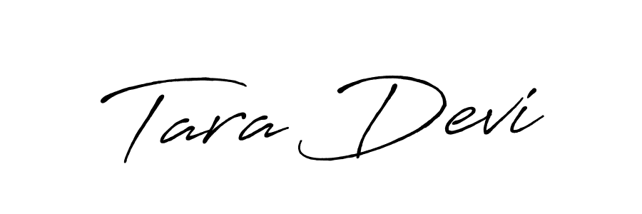 Tara Devi stylish signature style. Best Handwritten Sign (Antro_Vectra_Bolder) for my name. Handwritten Signature Collection Ideas for my name Tara Devi. Tara Devi signature style 7 images and pictures png