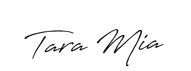 How to make Tara Mia name signature. Use Antro_Vectra_Bolder style for creating short signs online. This is the latest handwritten sign. Tara Mia signature style 7 images and pictures png