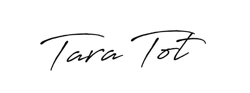 How to make Tara Tot name signature. Use Antro_Vectra_Bolder style for creating short signs online. This is the latest handwritten sign. Tara Tot signature style 7 images and pictures png