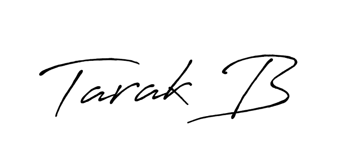 Use a signature maker to create a handwritten signature online. With this signature software, you can design (Antro_Vectra_Bolder) your own signature for name Tarak B. Tarak B signature style 7 images and pictures png