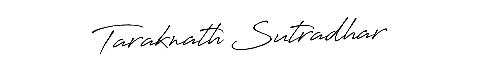 Create a beautiful signature design for name Taraknath Sutradhar. With this signature (Antro_Vectra_Bolder) fonts, you can make a handwritten signature for free. Taraknath Sutradhar signature style 7 images and pictures png
