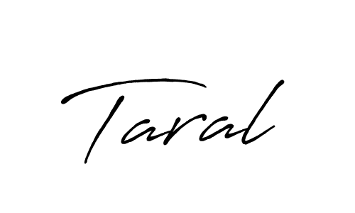 Taral stylish signature style. Best Handwritten Sign (Antro_Vectra_Bolder) for my name. Handwritten Signature Collection Ideas for my name Taral. Taral signature style 7 images and pictures png