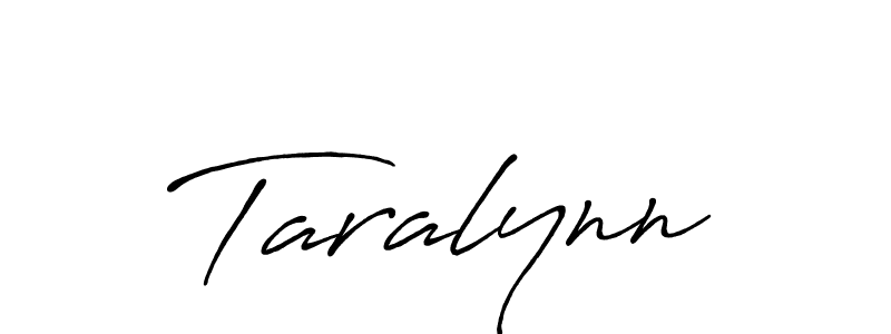Make a beautiful signature design for name Taralynn. With this signature (Antro_Vectra_Bolder) style, you can create a handwritten signature for free. Taralynn signature style 7 images and pictures png
