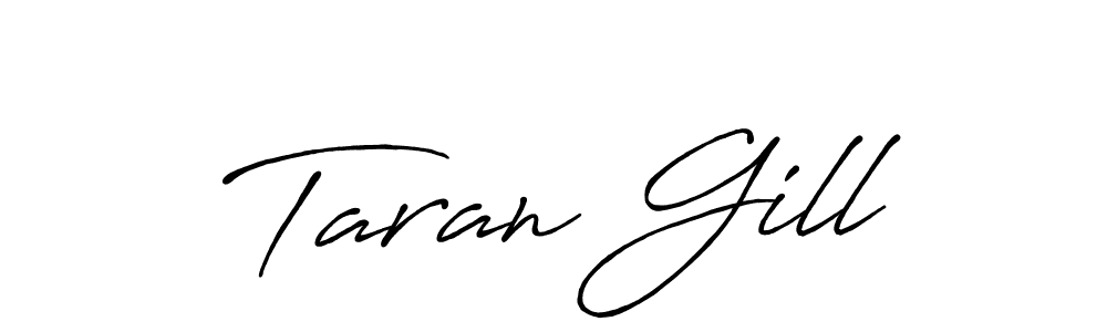 Make a short Taran Gill signature style. Manage your documents anywhere anytime using Antro_Vectra_Bolder. Create and add eSignatures, submit forms, share and send files easily. Taran Gill signature style 7 images and pictures png