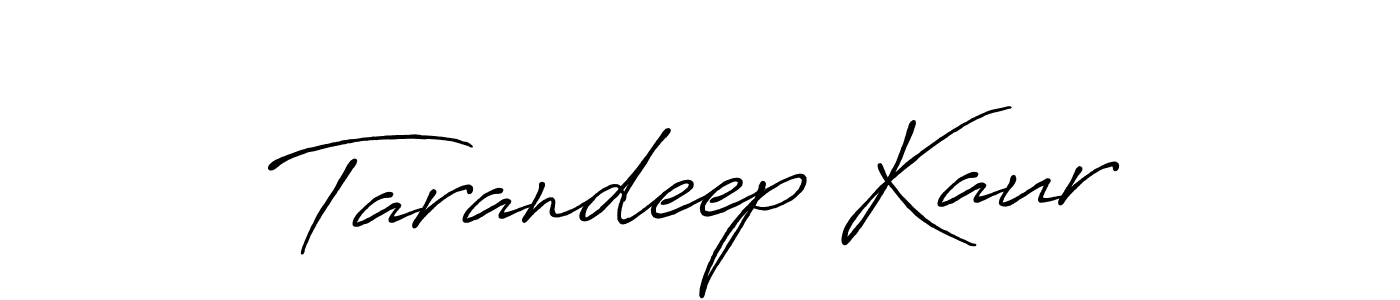 How to make Tarandeep Kaur signature? Antro_Vectra_Bolder is a professional autograph style. Create handwritten signature for Tarandeep Kaur name. Tarandeep Kaur signature style 7 images and pictures png