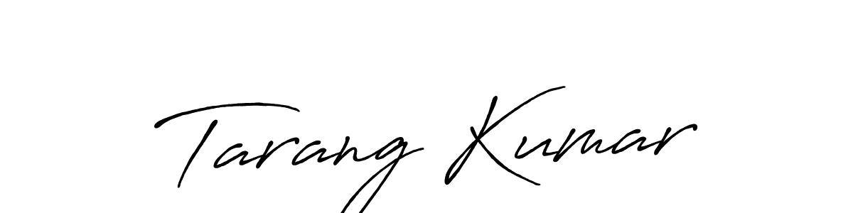Tarang Kumar stylish signature style. Best Handwritten Sign (Antro_Vectra_Bolder) for my name. Handwritten Signature Collection Ideas for my name Tarang Kumar. Tarang Kumar signature style 7 images and pictures png