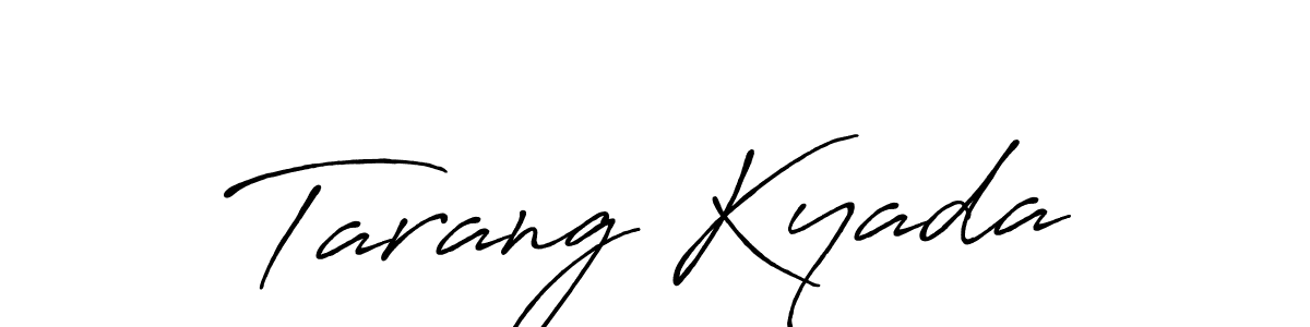 Also we have Tarang Kyada name is the best signature style. Create professional handwritten signature collection using Antro_Vectra_Bolder autograph style. Tarang Kyada signature style 7 images and pictures png