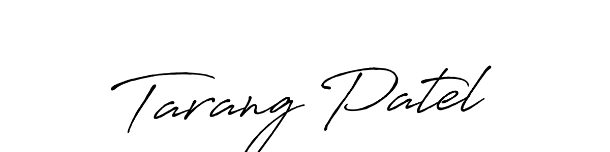 Once you've used our free online signature maker to create your best signature Antro_Vectra_Bolder style, it's time to enjoy all of the benefits that Tarang Patel name signing documents. Tarang Patel signature style 7 images and pictures png