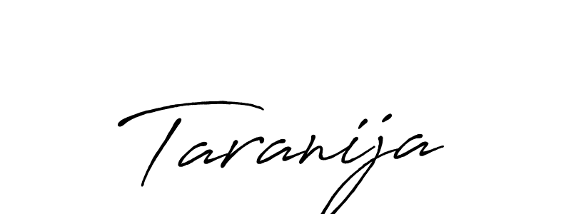 Design your own signature with our free online signature maker. With this signature software, you can create a handwritten (Antro_Vectra_Bolder) signature for name Taranija. Taranija signature style 7 images and pictures png