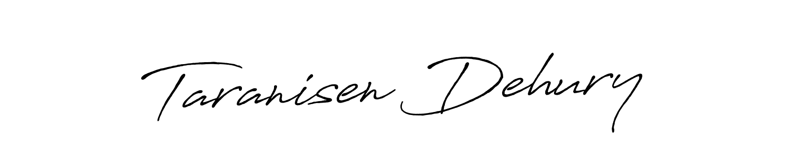 Make a beautiful signature design for name Taranisen Dehury. With this signature (Antro_Vectra_Bolder) style, you can create a handwritten signature for free. Taranisen Dehury signature style 7 images and pictures png