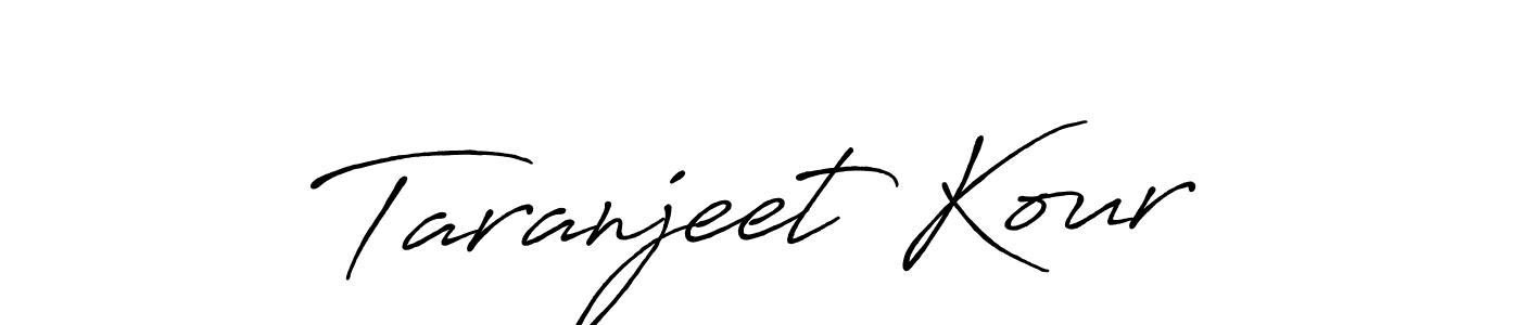 Design your own signature with our free online signature maker. With this signature software, you can create a handwritten (Antro_Vectra_Bolder) signature for name Taranjeet Kour. Taranjeet Kour signature style 7 images and pictures png