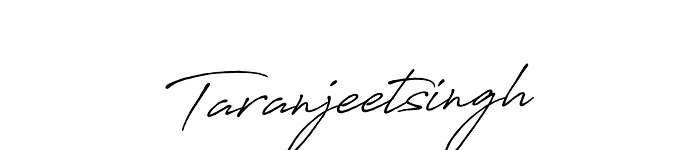 Create a beautiful signature design for name Taranjeetsingh. With this signature (Antro_Vectra_Bolder) fonts, you can make a handwritten signature for free. Taranjeetsingh signature style 7 images and pictures png