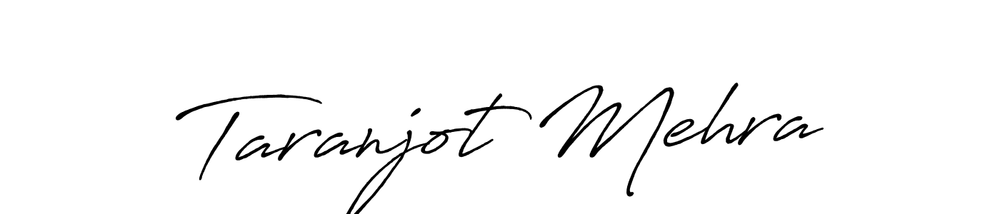 Also You can easily find your signature by using the search form. We will create Taranjot Mehra name handwritten signature images for you free of cost using Antro_Vectra_Bolder sign style. Taranjot Mehra signature style 7 images and pictures png