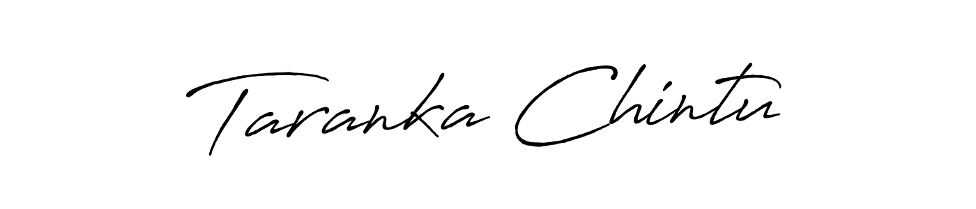 Make a beautiful signature design for name Taranka Chintu. With this signature (Antro_Vectra_Bolder) style, you can create a handwritten signature for free. Taranka Chintu signature style 7 images and pictures png