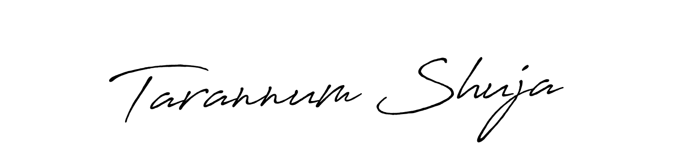 Antro_Vectra_Bolder is a professional signature style that is perfect for those who want to add a touch of class to their signature. It is also a great choice for those who want to make their signature more unique. Get Tarannum Shuja name to fancy signature for free. Tarannum Shuja signature style 7 images and pictures png