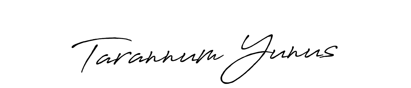 The best way (Antro_Vectra_Bolder) to make a short signature is to pick only two or three words in your name. The name Tarannum Yunus include a total of six letters. For converting this name. Tarannum Yunus signature style 7 images and pictures png