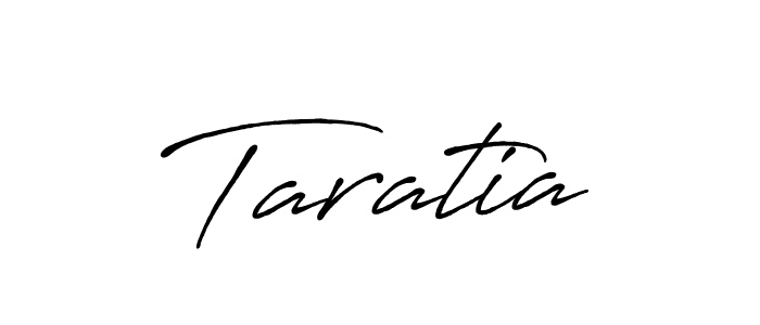 Make a beautiful signature design for name Taratia. With this signature (Antro_Vectra_Bolder) style, you can create a handwritten signature for free. Taratia signature style 7 images and pictures png