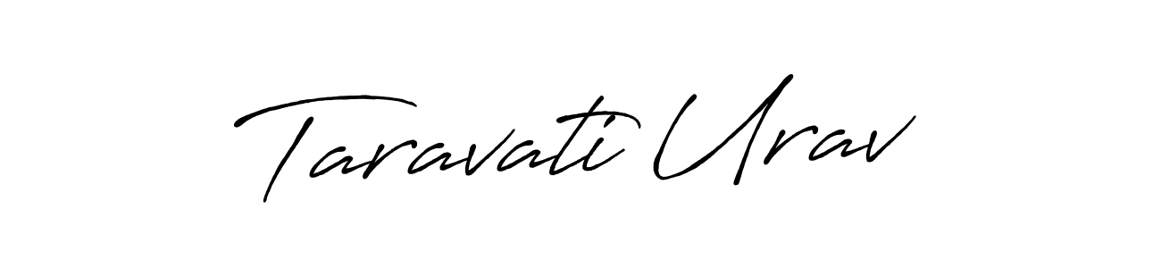 Create a beautiful signature design for name Taravati Urav. With this signature (Antro_Vectra_Bolder) fonts, you can make a handwritten signature for free. Taravati Urav signature style 7 images and pictures png