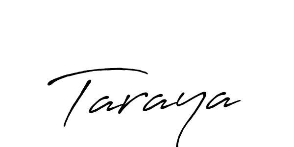 How to make Taraya name signature. Use Antro_Vectra_Bolder style for creating short signs online. This is the latest handwritten sign. Taraya signature style 7 images and pictures png