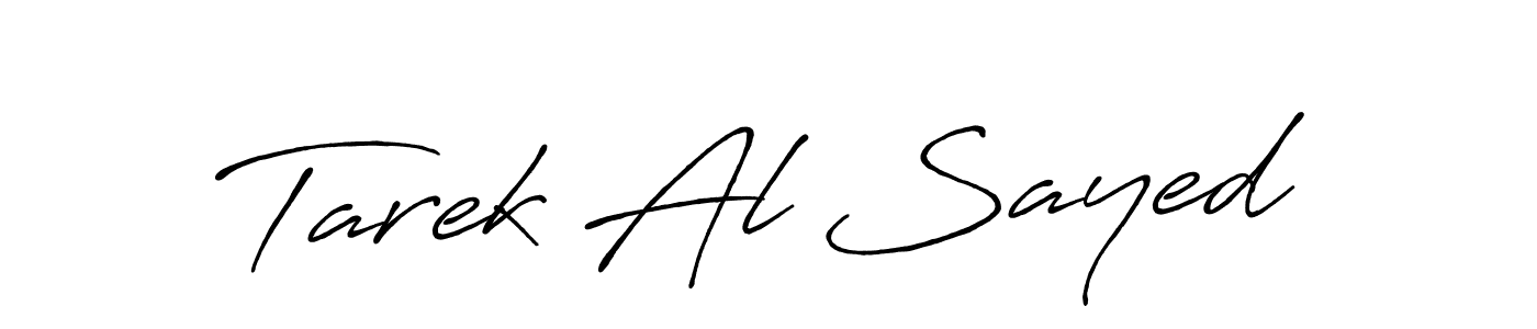 Design your own signature with our free online signature maker. With this signature software, you can create a handwritten (Antro_Vectra_Bolder) signature for name Tarek Al Sayed. Tarek Al Sayed signature style 7 images and pictures png