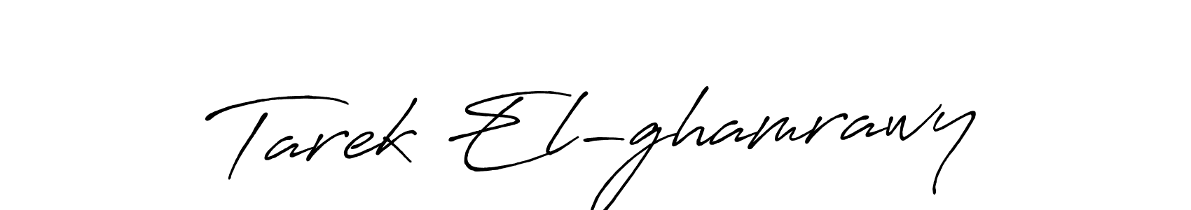 How to make Tarek El-ghamrawy signature? Antro_Vectra_Bolder is a professional autograph style. Create handwritten signature for Tarek El-ghamrawy name. Tarek El-ghamrawy signature style 7 images and pictures png