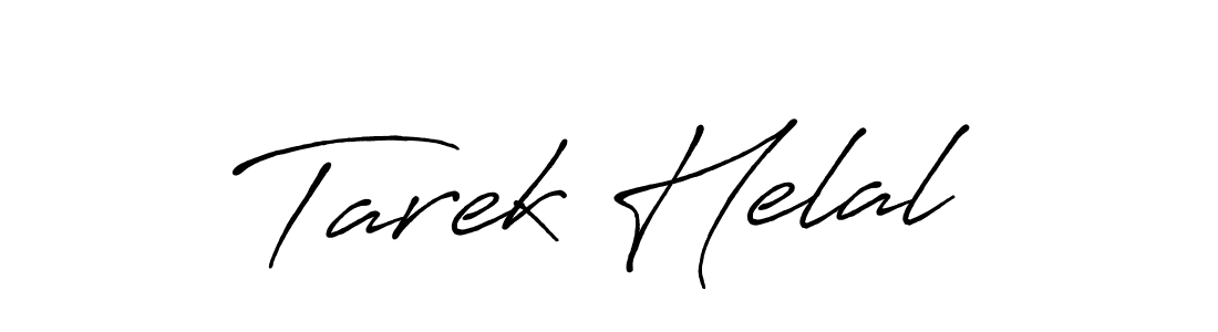 Use a signature maker to create a handwritten signature online. With this signature software, you can design (Antro_Vectra_Bolder) your own signature for name Tarek Helal. Tarek Helal signature style 7 images and pictures png