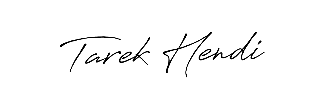 How to make Tarek Hendi signature? Antro_Vectra_Bolder is a professional autograph style. Create handwritten signature for Tarek Hendi name. Tarek Hendi signature style 7 images and pictures png