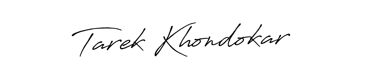 Similarly Antro_Vectra_Bolder is the best handwritten signature design. Signature creator online .You can use it as an online autograph creator for name Tarek Khondokar. Tarek Khondokar signature style 7 images and pictures png