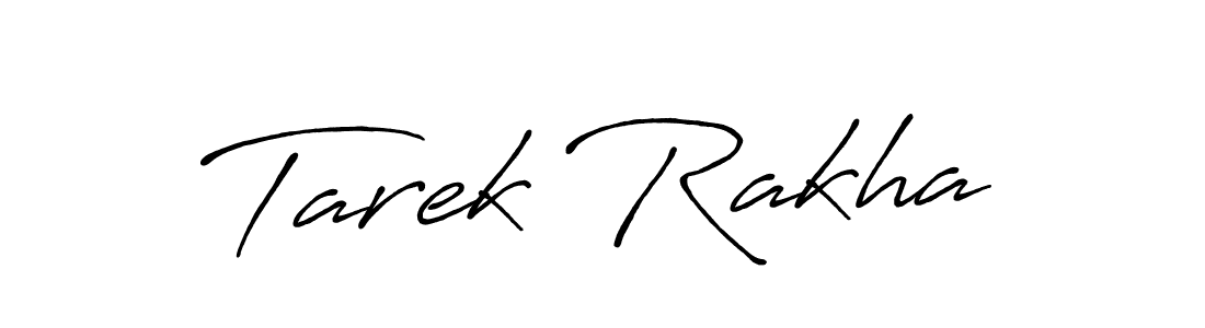 Use a signature maker to create a handwritten signature online. With this signature software, you can design (Antro_Vectra_Bolder) your own signature for name Tarek Rakha. Tarek Rakha signature style 7 images and pictures png