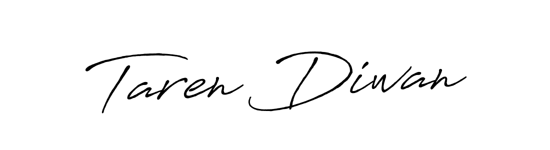Also You can easily find your signature by using the search form. We will create Taren Diwan name handwritten signature images for you free of cost using Antro_Vectra_Bolder sign style. Taren Diwan signature style 7 images and pictures png