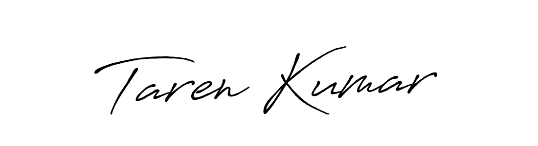 Design your own signature with our free online signature maker. With this signature software, you can create a handwritten (Antro_Vectra_Bolder) signature for name Taren Kumar. Taren Kumar signature style 7 images and pictures png