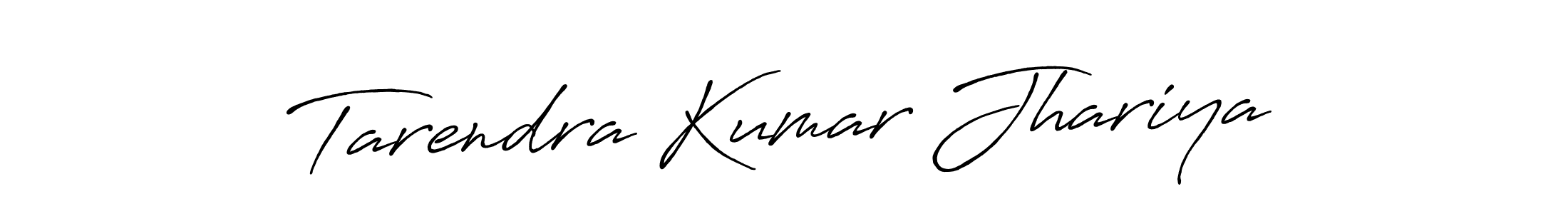 Create a beautiful signature design for name Tarendra Kumar Jhariya. With this signature (Antro_Vectra_Bolder) fonts, you can make a handwritten signature for free. Tarendra Kumar Jhariya signature style 7 images and pictures png