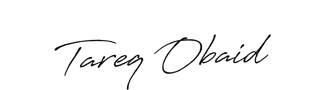 How to make Tareq Obaid signature? Antro_Vectra_Bolder is a professional autograph style. Create handwritten signature for Tareq Obaid name. Tareq Obaid signature style 7 images and pictures png