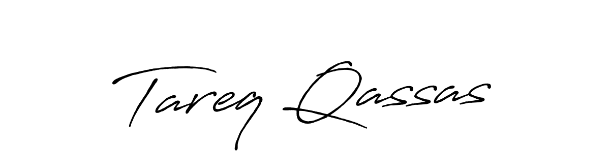 How to make Tareq Qassas signature? Antro_Vectra_Bolder is a professional autograph style. Create handwritten signature for Tareq Qassas name. Tareq Qassas signature style 7 images and pictures png