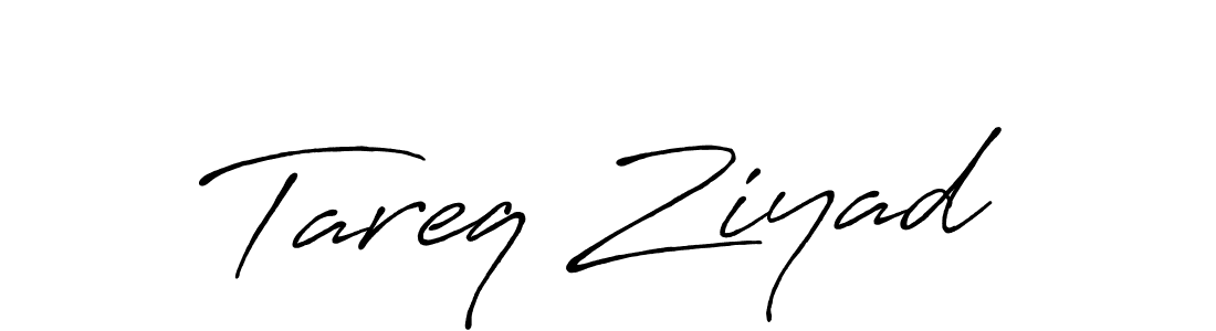 Also we have Tareq Ziyad name is the best signature style. Create professional handwritten signature collection using Antro_Vectra_Bolder autograph style. Tareq Ziyad signature style 7 images and pictures png