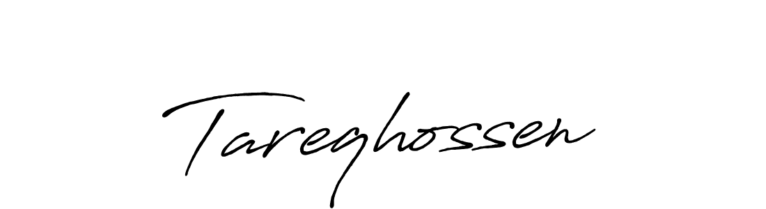Make a beautiful signature design for name Tareqhossen. With this signature (Antro_Vectra_Bolder) style, you can create a handwritten signature for free. Tareqhossen signature style 7 images and pictures png