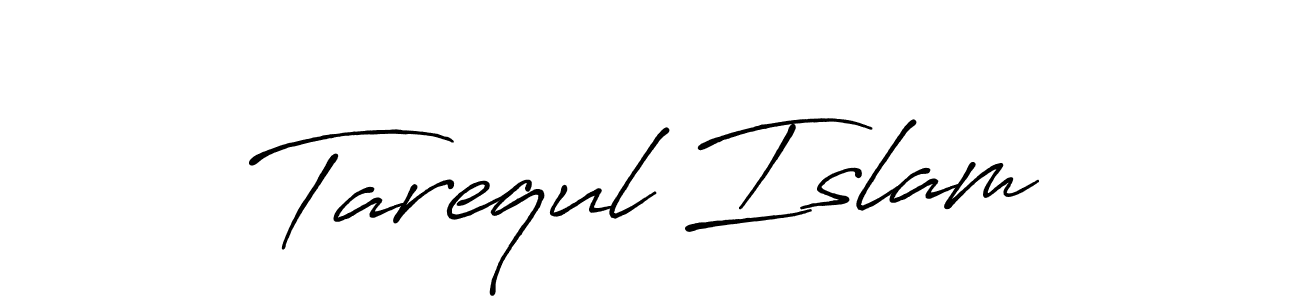 How to make Tarequl Islam name signature. Use Antro_Vectra_Bolder style for creating short signs online. This is the latest handwritten sign. Tarequl Islam signature style 7 images and pictures png