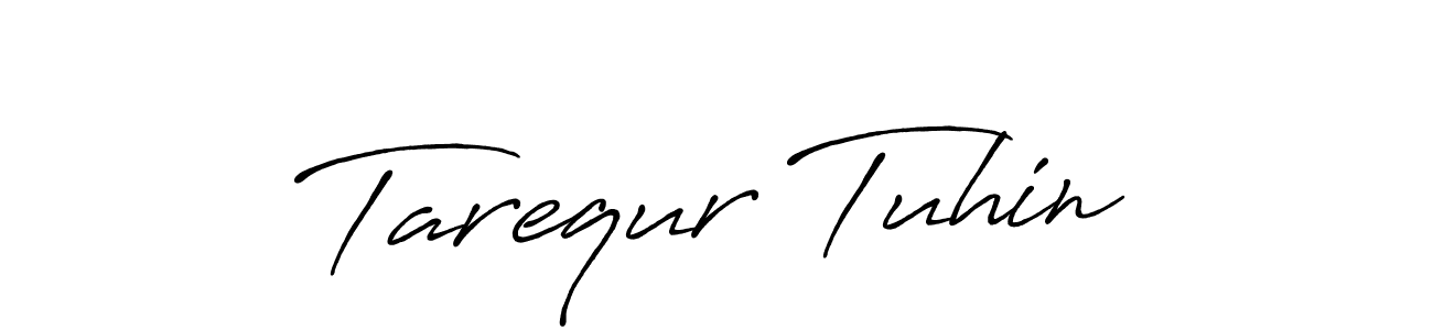 Tarequr Tuhin stylish signature style. Best Handwritten Sign (Antro_Vectra_Bolder) for my name. Handwritten Signature Collection Ideas for my name Tarequr Tuhin. Tarequr Tuhin signature style 7 images and pictures png