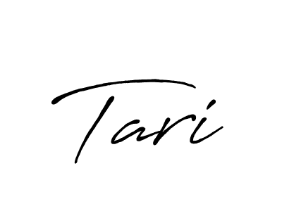 The best way (Antro_Vectra_Bolder) to make a short signature is to pick only two or three words in your name. The name Tari include a total of six letters. For converting this name. Tari signature style 7 images and pictures png