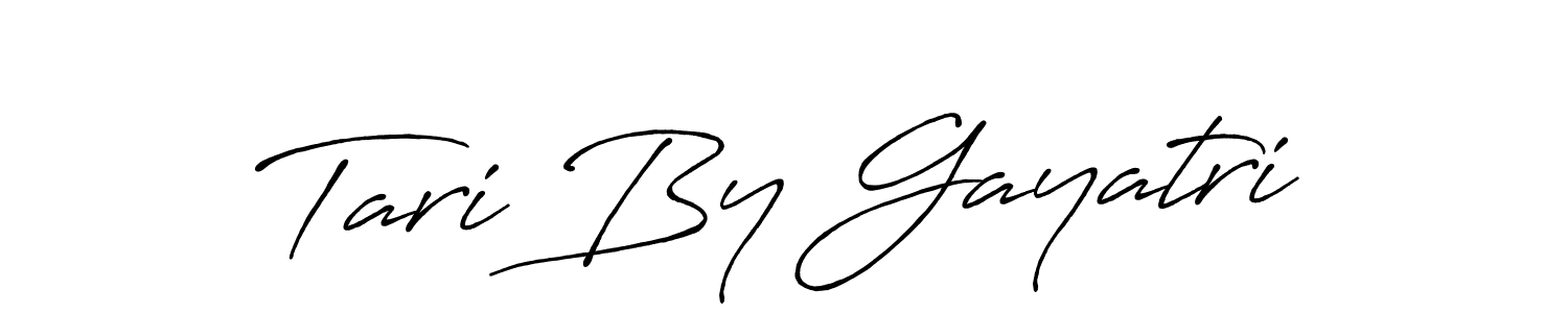 Create a beautiful signature design for name Tari By Gayatri. With this signature (Antro_Vectra_Bolder) fonts, you can make a handwritten signature for free. Tari By Gayatri signature style 7 images and pictures png