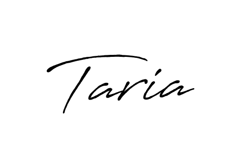Create a beautiful signature design for name Taria. With this signature (Antro_Vectra_Bolder) fonts, you can make a handwritten signature for free. Taria signature style 7 images and pictures png