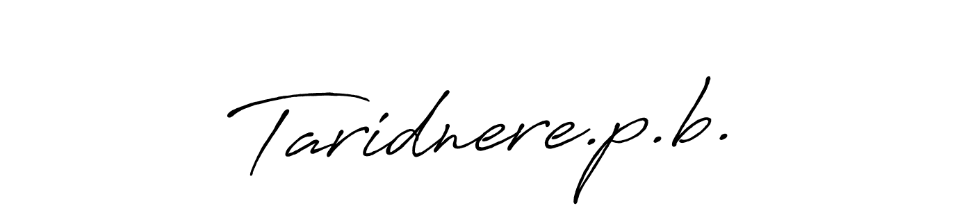 Design your own signature with our free online signature maker. With this signature software, you can create a handwritten (Antro_Vectra_Bolder) signature for name Taridnere.p.b.. Taridnere.p.b. signature style 7 images and pictures png
