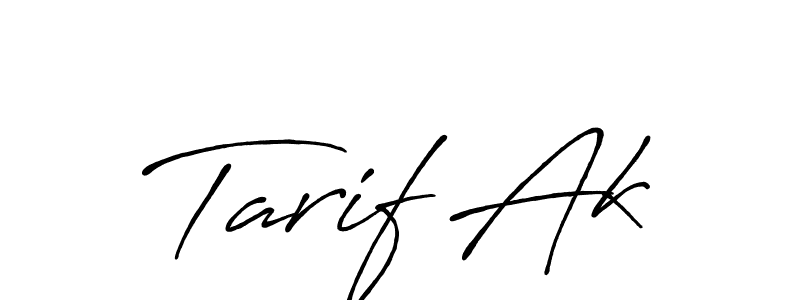 Also we have Tarif Ak name is the best signature style. Create professional handwritten signature collection using Antro_Vectra_Bolder autograph style. Tarif Ak signature style 7 images and pictures png