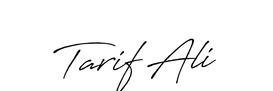 How to make Tarif Ali signature? Antro_Vectra_Bolder is a professional autograph style. Create handwritten signature for Tarif Ali name. Tarif Ali signature style 7 images and pictures png