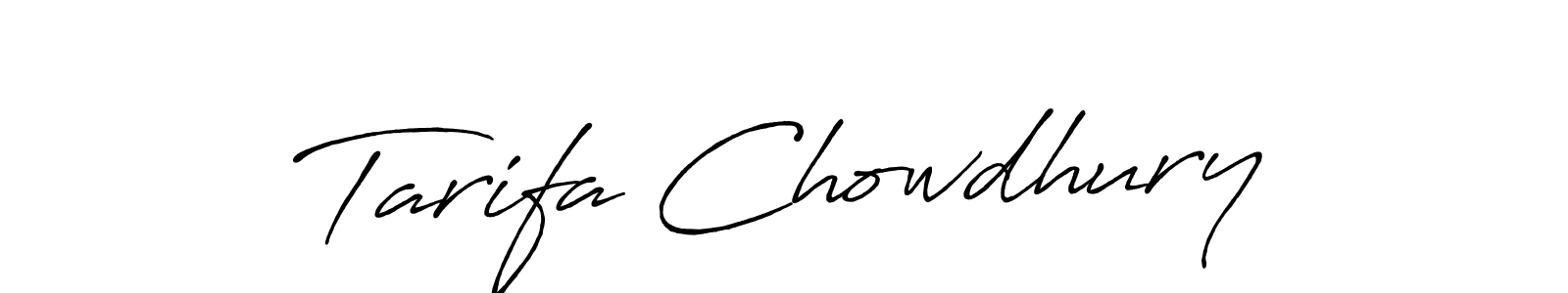 Also we have Tarifa Chowdhury name is the best signature style. Create professional handwritten signature collection using Antro_Vectra_Bolder autograph style. Tarifa Chowdhury signature style 7 images and pictures png