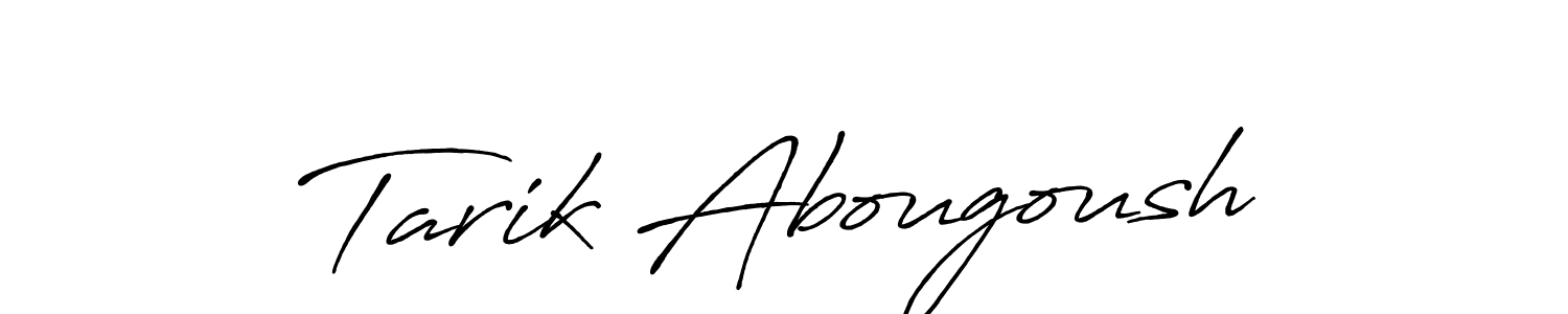 Antro_Vectra_Bolder is a professional signature style that is perfect for those who want to add a touch of class to their signature. It is also a great choice for those who want to make their signature more unique. Get Tarik Abougoush name to fancy signature for free. Tarik Abougoush signature style 7 images and pictures png