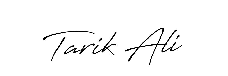 Use a signature maker to create a handwritten signature online. With this signature software, you can design (Antro_Vectra_Bolder) your own signature for name Tarik Ali. Tarik Ali signature style 7 images and pictures png