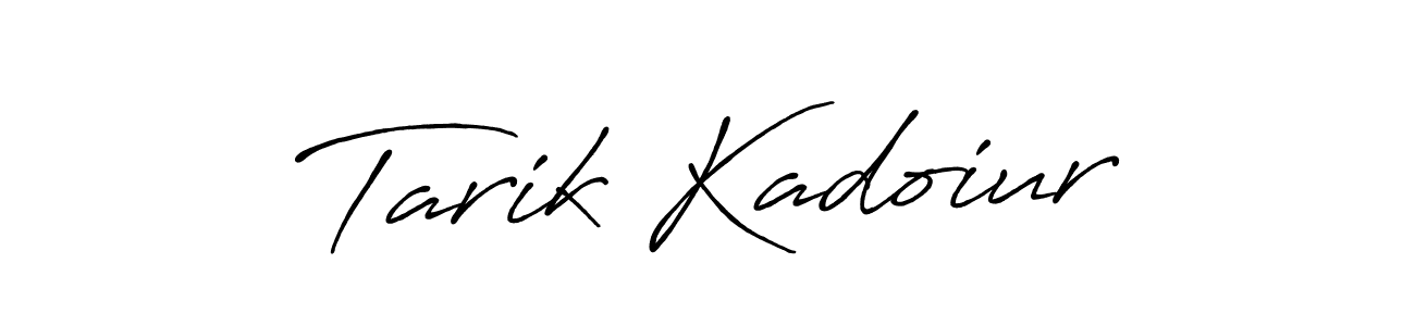 Also You can easily find your signature by using the search form. We will create Tarik Kadoiur name handwritten signature images for you free of cost using Antro_Vectra_Bolder sign style. Tarik Kadoiur signature style 7 images and pictures png