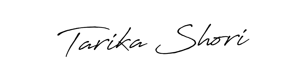 Create a beautiful signature design for name Tarika Shori. With this signature (Antro_Vectra_Bolder) fonts, you can make a handwritten signature for free. Tarika Shori signature style 7 images and pictures png