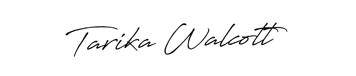 Make a beautiful signature design for name Tarika Walcott. With this signature (Antro_Vectra_Bolder) style, you can create a handwritten signature for free. Tarika Walcott signature style 7 images and pictures png